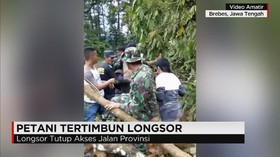 Petani Tertimbun Longsor