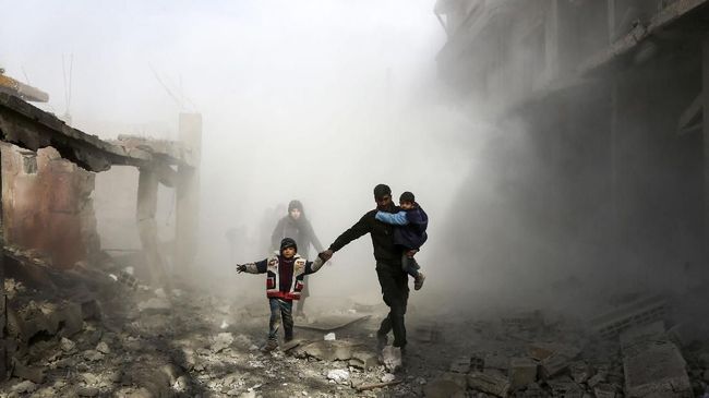 Serangan di Ghouta Timur Berlanjut Meski Ada Gencatan Senjata