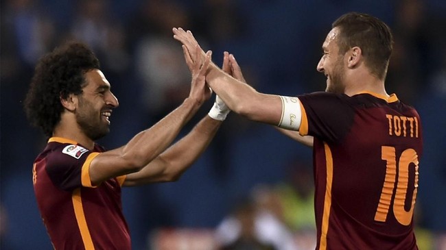 Legenda Italia Francesco Totti mengagumi penyerang Liverpool Mohamed Salah yang tampil mengesankan hingga membawa The Reds ke semifinal Liga Champions.