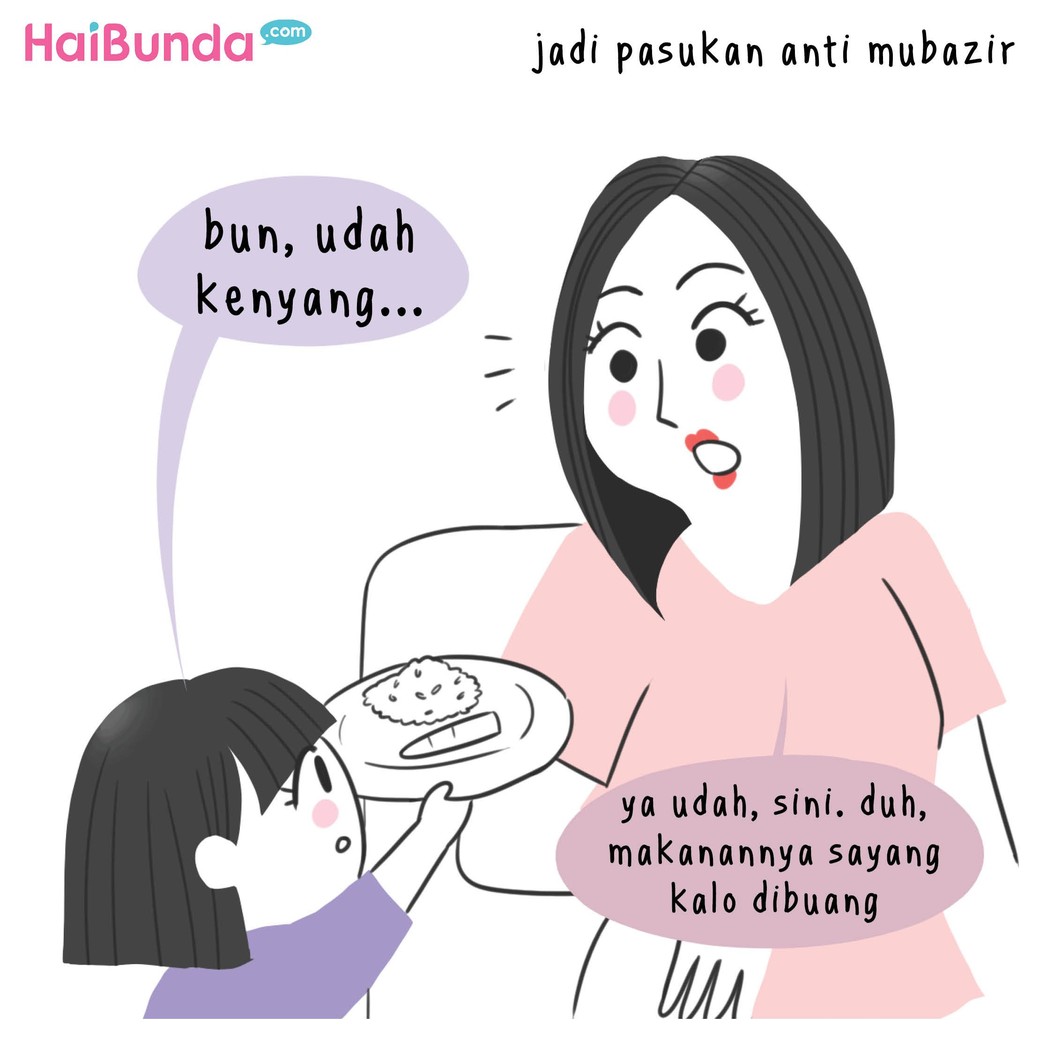 Saat jadi ibu, urusan makan bisa beda nih, Bun. Kalau Bunda gimana? Sama nggak perubahan yang dialami kayak bunda di komik ini?