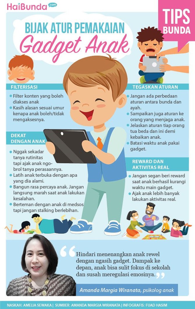 Sebelum Anak Pakai Gadget, Perhatikan Panduan Ini, Bun