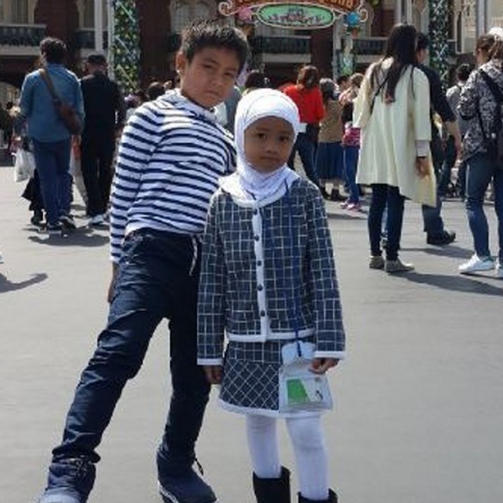<p>Kompak banget kan Rahlil dan Rahlia. (Foto: Instagram/ @inekekoes)   </p>