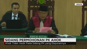 Ahok Tak Hadiri Sidang Perdana Permohonan Peninjauan Kembali