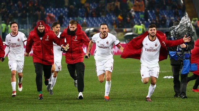 AC Milan terus menunjukkan tren positif. Rossoneri mampu memukul AS Roma di Olimpico dan terus menorehkan catatan tak terkalahkan di 2018.