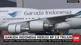 Garuda Indonesia Merugi Rp 2,9 Triliun