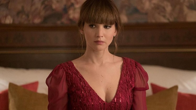 Jennifer Lawrence Screenshot Jennifer Lawrence saat tampil di 'Red Sparrow'.