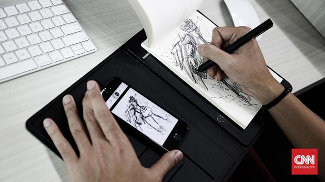 Tablet besutan Wacom ini bisa mengubah tulisan atau sketsa di kertas jadi format digital, hasil goresan pun bisa diedit di software grafis atau dokumen.