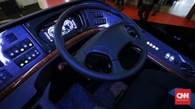 Bus Listrik Indonesia Ramaikan Acara IMF di Bali