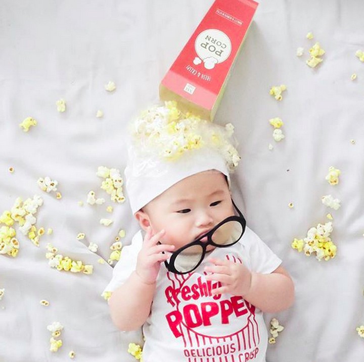 <p>Kalau 'popcorn' yang satu ini gimana, Bun? Nggak kalah nggemesin kan? (Foto: Instagram/ @cinfung)</p>