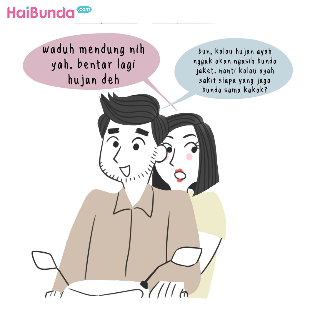Ayah di komik ini lagi 'demam' Dilan nih, Bun. Hmm, kalau Bunda atau Ayah paling berkesan nonton film apa sih yang sampai terbayang-bayang dan bikin 'demam'?