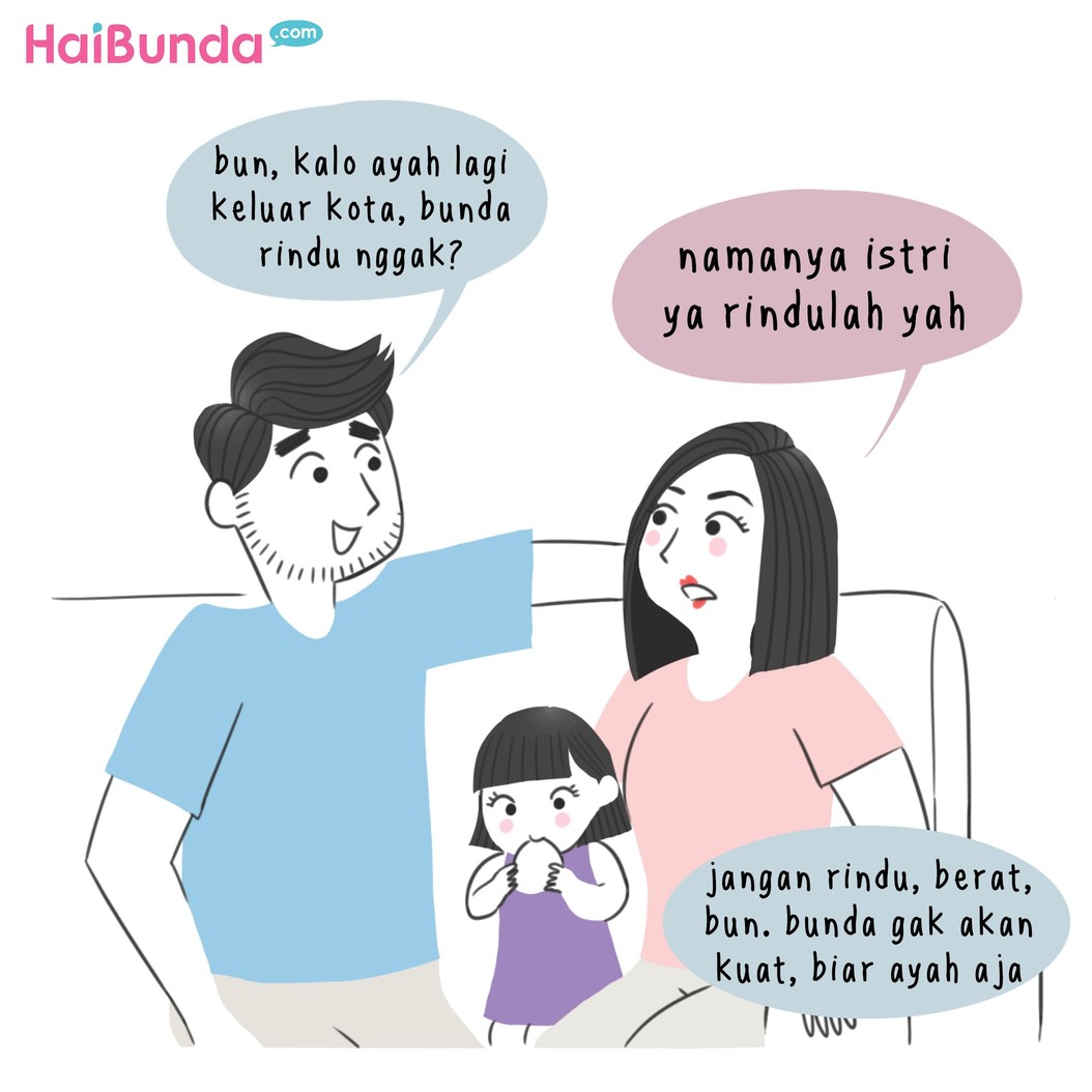 Ayah di komik ini lagi 'demam' Dilan nih, Bun. Hmm, kalau Bunda atau Ayah paling berkesan nonton film apa sih yang sampai terbayang-bayang dan bikin 'demam'?
