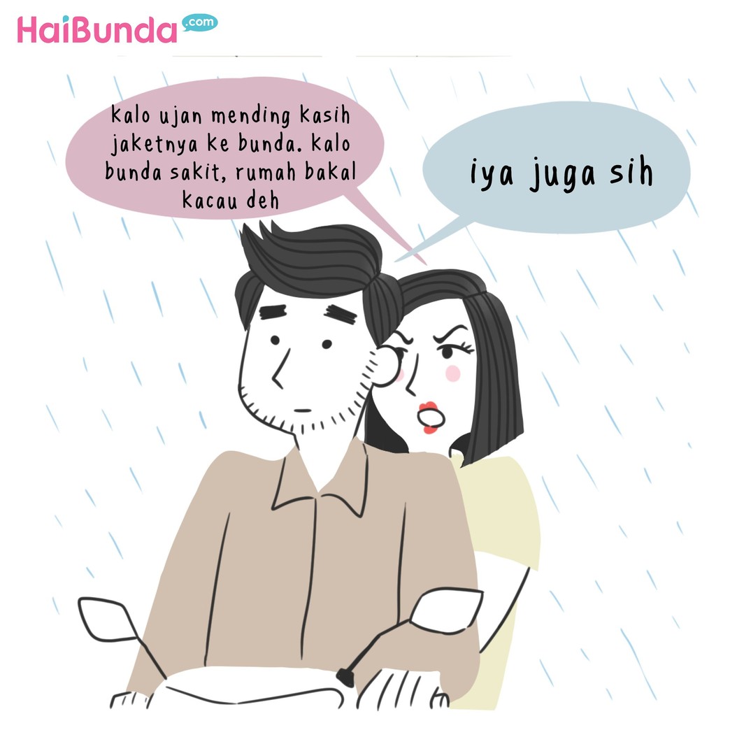 Ayah di komik ini lagi 'demam' Dilan nih, Bun. Hmm, kalau Bunda atau Ayah paling berkesan nonton film apa sih yang sampai terbayang-bayang dan bikin 'demam'?