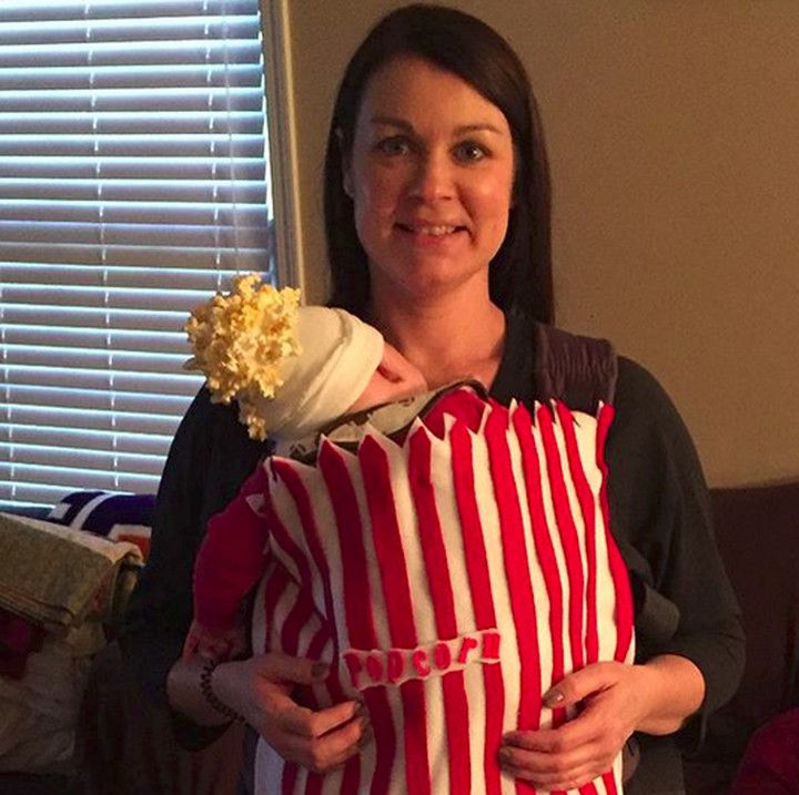 <p>Wah, 'popcorn-nya' lagi tertidur pulas. (Foto: Instagram/ @agent_gen)</p>