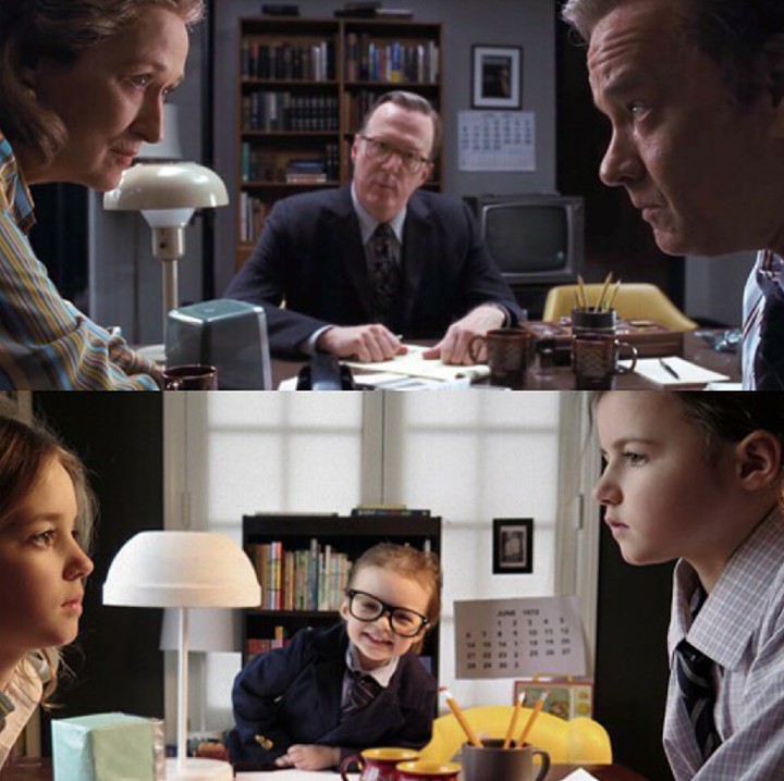<div>Gimana jadinya kalau Meryl Streep dan Tom Hanks dari film The Post jadi unyu gini? Yang pasti menggemaskan banget. (Foto: Instagram/dontcallmeoscar)</div>