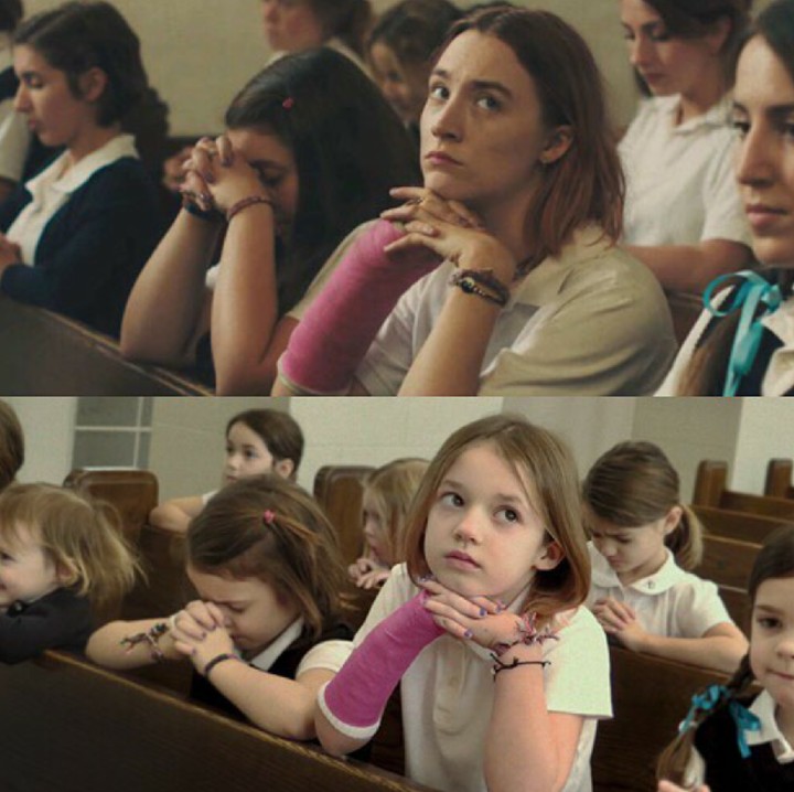 <div>Nggak beda jauh sama film aslinya di Lady Bird ya. (Foto: Instagram/dontcallmeoscar)</div>