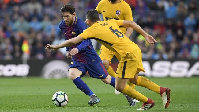 Pelatih Atletico Madrid Diego Simeone yakin timnya bisa mengalahkan Barcelona jika mereka memiliki Lionel Messi.