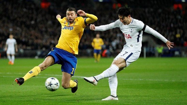 Son Heung Min berhasil mengantar Tottenham Hotspur unggul 1-0 atas Juventus di babak pertama leg kedua babak 16 besar Liga Champions.