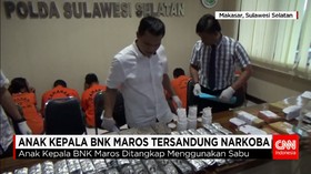 Anak Kepala BNK Maros Ditangkap Menggunakan Sabu