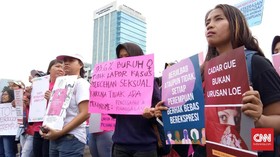 Aksi Hari Perempuan Internasional Ikut Suarakan Hak Bercadar