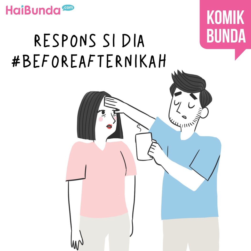 Sebelum dan sesudah nikah, ada perubahan respons suami nggak, Bun? Kayak apa sih perubahannya? Apa sama kayak yang dialami Bunda di komik ini?