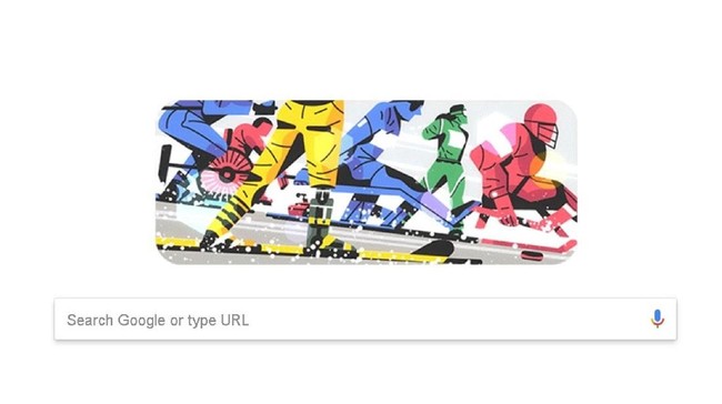 Google rayakan gelaran olahraga musim dingin Paralympic 2018 dengan menampilkan Doodle.