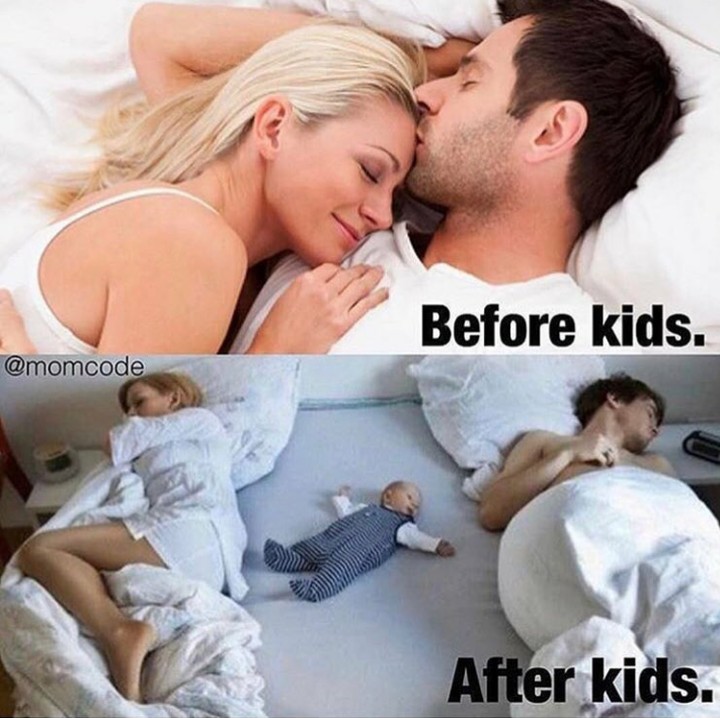 <p>Begini kira-kira gambaran sebelum dan setelah punya anak. (Foto: Instagram @momcode)<br /><br /></p>
