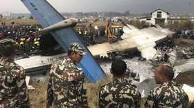 FOTO: Puing Pesawat Nahas yang Jatuh di Nepal