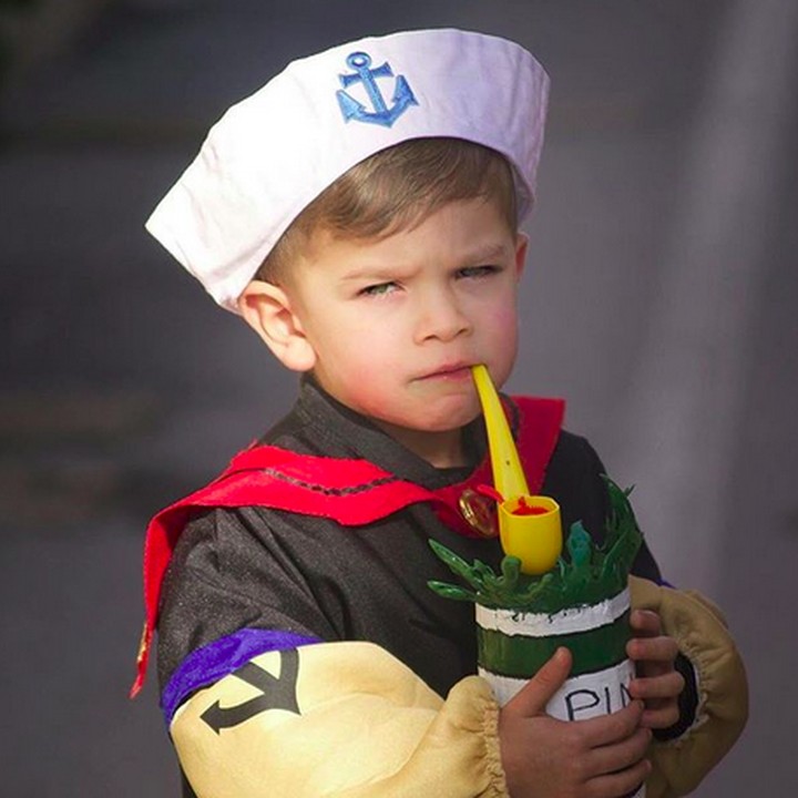 <p>Aku Popeye si pelaut. Ngomong-ngomong Olive-nya mana ya? (Foto: Instagram/@robertalandini)</p>