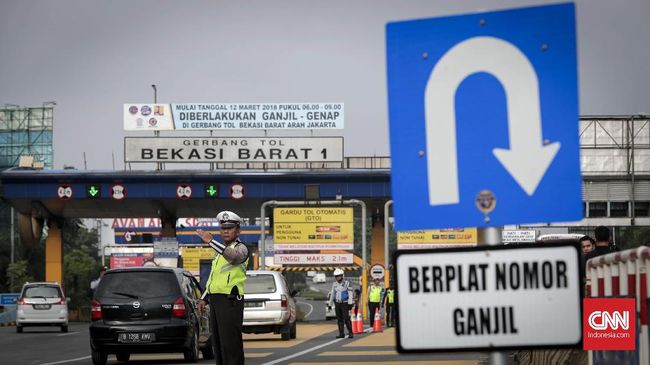  Ganjil  Genap  Tol  Polisi Tambah Waktu Sosialisasi Sebulan