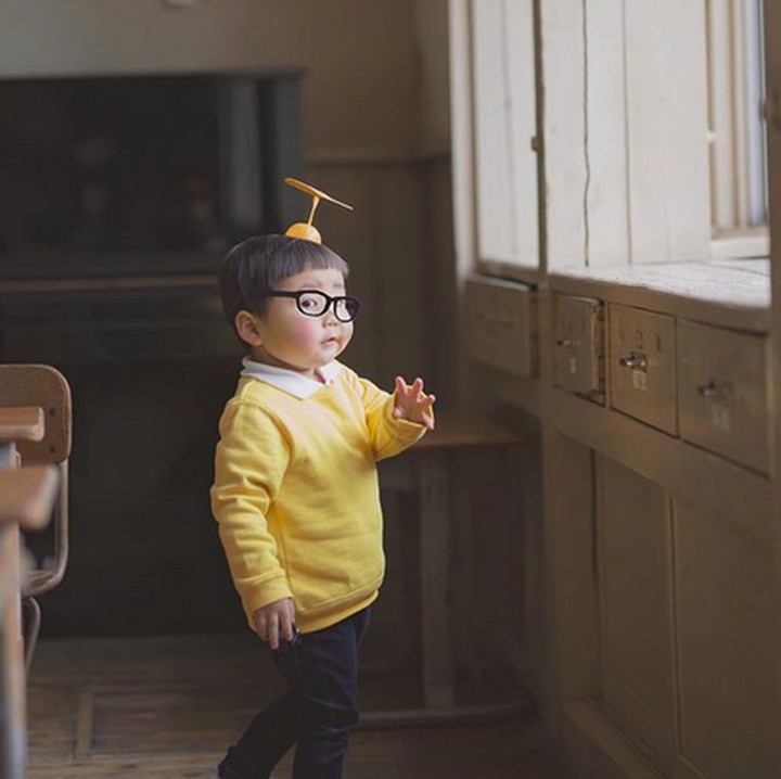 <p>Hayo, siapa yang mau ikut Nobita terbang pakai baling-baling bambu? (Foto: Instagram/@isigoya)  </p>