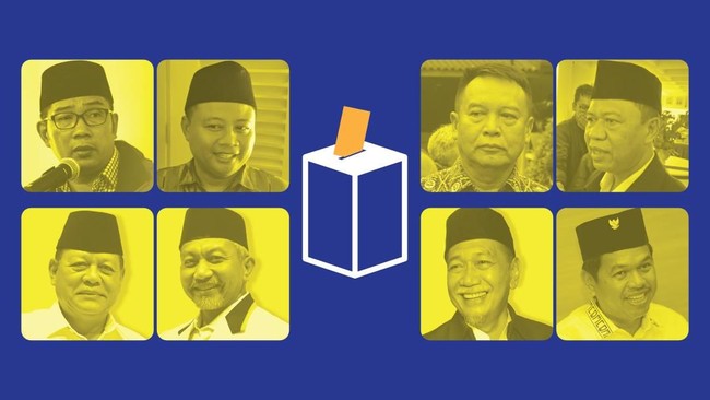 Paslon nomor urut 3, Sudrajat-Syaikhu, menyinggung kebijakan pelapisan kain motif hitam putih terhadap pohon-pohon di wilayah Purwakarta.