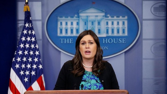 Presiden Donald Trump umumkan kepergian Sarah Sanders dari posisi Juru Bicara Gedung Putih.