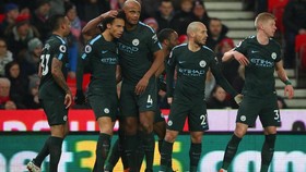 Manchester City Unggul 1-0 Atas Stoke di Babak I