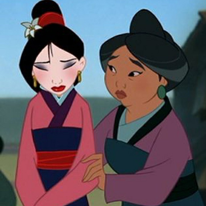 <p>Begini ketika Mulan disemangati sang ibu. Memang, dukungan dari ibu bisa jadi sumber semangat buat anak ya. (Foto: Instagram/andrewsgrotto)</p>