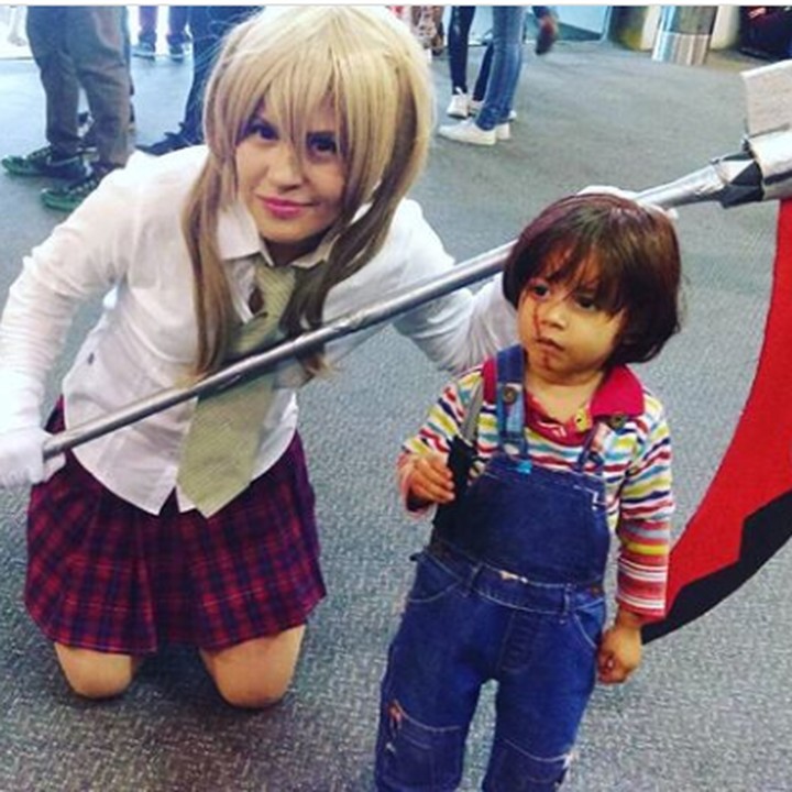 <p>Super imut nih 'boneka' Chucky-nya. (Foto: Instagram @_yulianacosmo)</p>