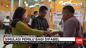 KPU Gelar Simulasi Pencoblosan untuk Difabel