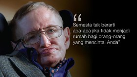 FOTO: Mengenang Stephen Hawking Lewat Kata-kata