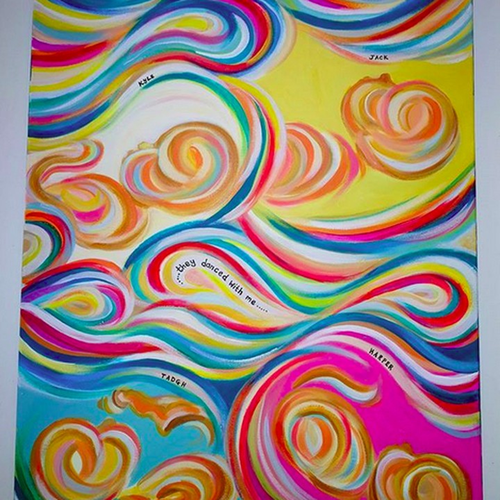 <p>Ketika hasil USG 4 anak dijadikan satu dalam sebuah lukisan. Cantik ya. (Foto: Instagram/ @quaintbaby_ultrasoundart)</p>