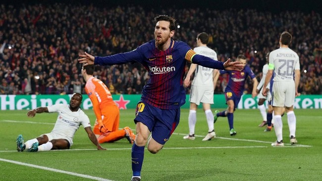 Chelsea menghadapi kenyataan pahit dikalahkan Barcelona 3-0 di Stadion Cam Nou. Rencana Antonio Conte dirusak gol cepat Lionel Messi.