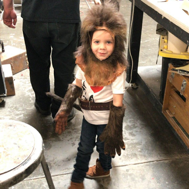 <p>Bocah ini berdandan ala monyet yang ada di film Jumanji, Bun. Imut ya. (Foto: Instagram/eag2n)</p>