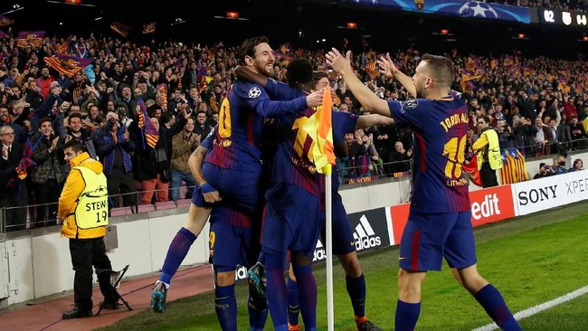 Barcelona berhasil menyingkirkan Chelsea dan lolos ke babak perempat final Liga Champions usai menang 3-0 di leg kedua.