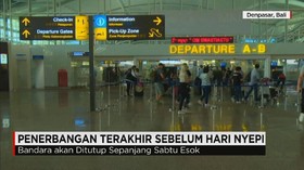 Penerbangan Terakhir Sebelum Hari Nyepi