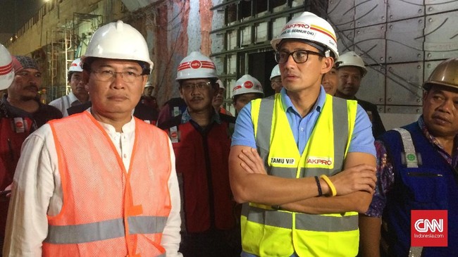 Wagub DKI Sandiaga Uno menyebut terowongan Mampang-Kuningan akan resmi dibuka pada 7 April.