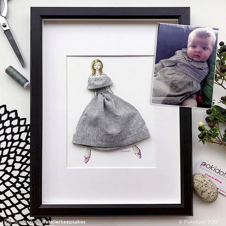 <p>Dengan begini, kita bisa ingat selalu saat si kecil bayi nih, Bun. (Foto: Instagram/ @pokidots)</p>