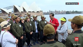 VIDEO: Jokowi Jalan Pagi di Sydney Bersama Pemuda Indonesia