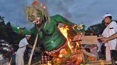 FOTO: Festival Ogoh-ogoh Nusantara Sambut Hari Raya Nyepi Jelang Hari Raya Nyepi, Ogoh-Ogoh diarak oleh sejumlah pemuda sebagai simbol hilangnya aura negatif, sehingga umat dapat beribadah dengan hening dan damai.