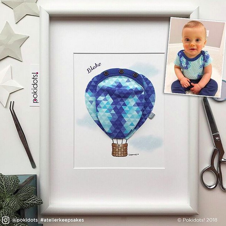 <p>Siapa sangka warna balon udara ini berasal dari pakaian si jagoan cilik. (Foto: Instagram/ @pokidots)</p>