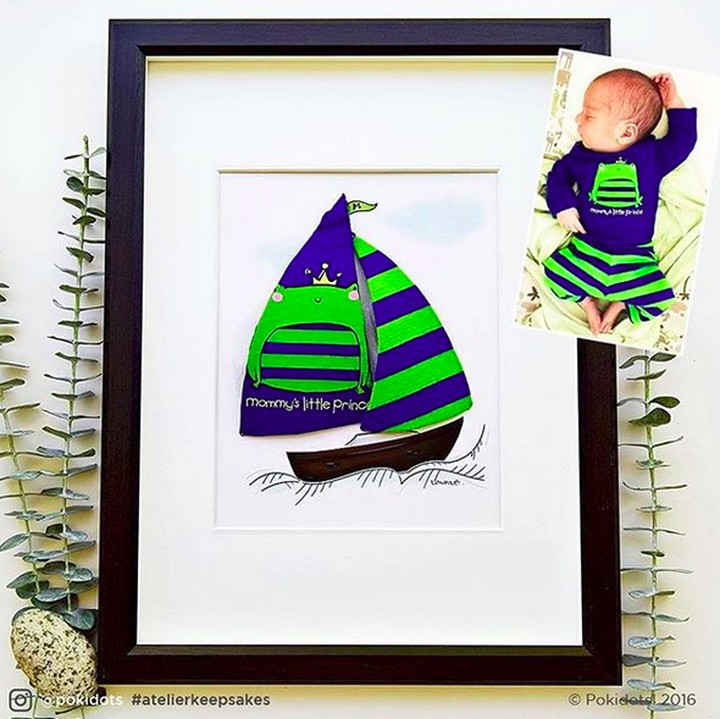 <p>Bahan dari celana dan baju anak bisa disatukan menjadi sebuah perahu. (Foto: Instagram/ @pokidots)</p>