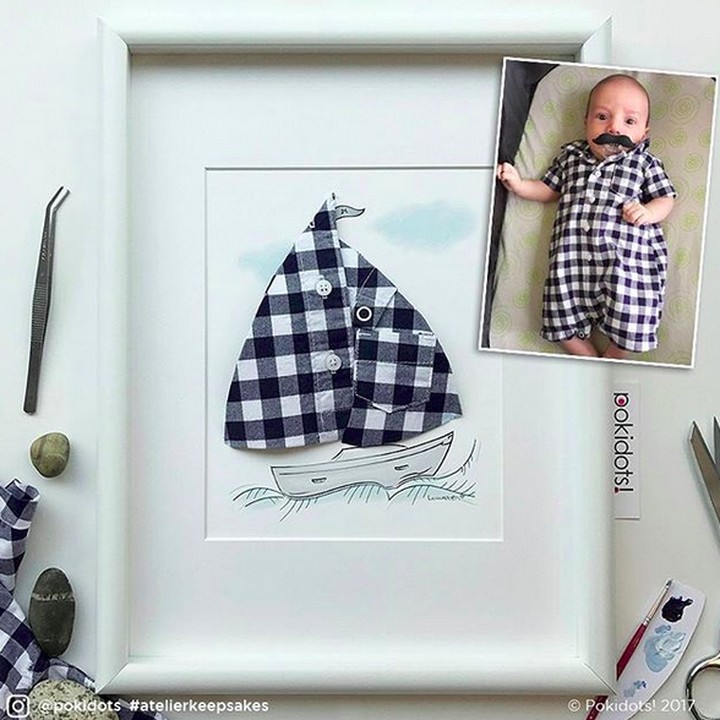<p>Layar di perahu bermotif kotak-kotak. Keren juga ya! (Foto: Instagram/ @pokidots)</p>