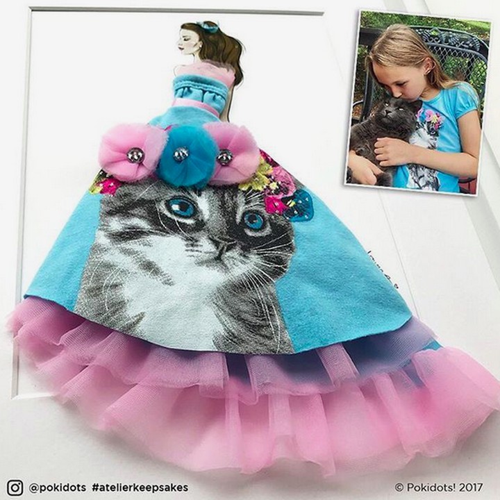 <p>Baju kesayangan anak yang sudah agak besar juga bisa kita jadikan kenang-kenangan. (Foto: Instagram/ @pokidots)</p>